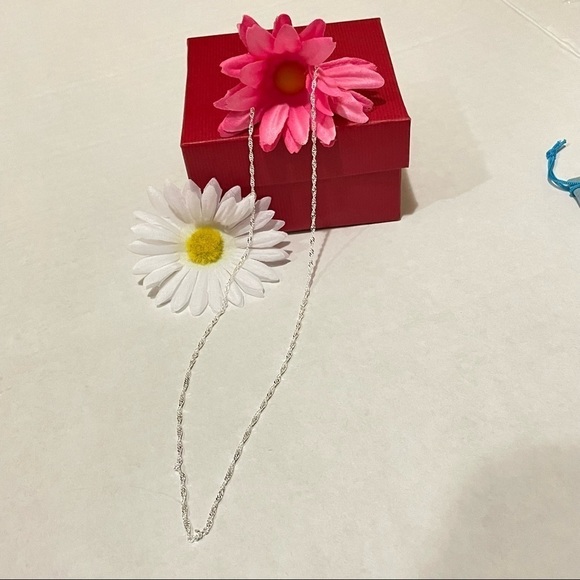 925 Sterling Silver necklace 16 1/2” - Picture 3 of 12